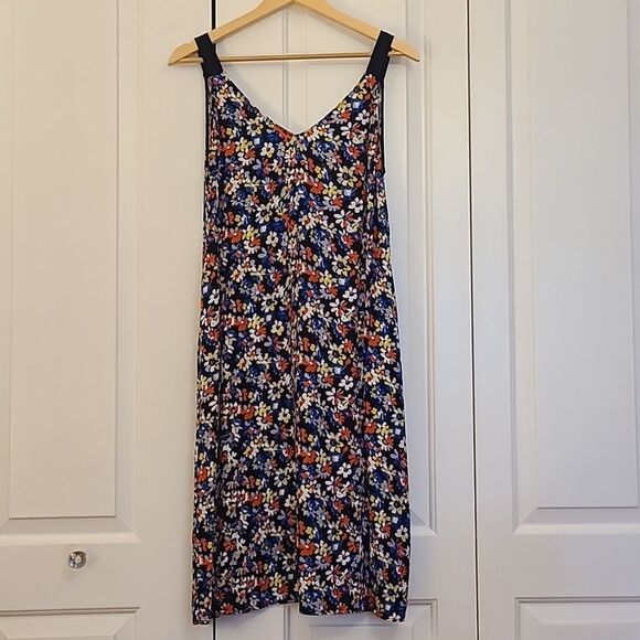 RAG & BONE Multicolored Floral Print Estell V-Neck Tank Slip Midi Dress Size S/P - Picture 2 of 13